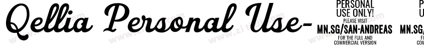 Qellia Personal Use字体转换